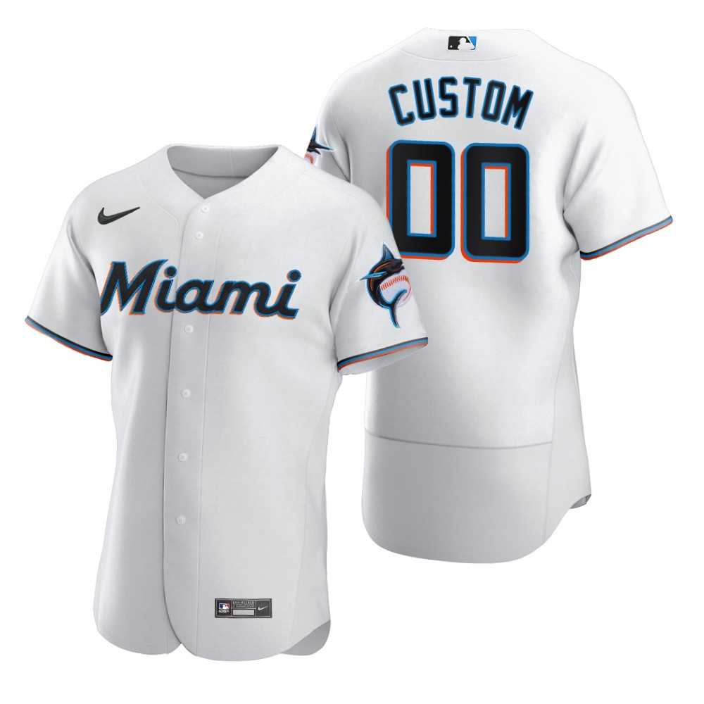 Miami Marlins Customized Nike White 2020 Stitched MLB Flex Base Jersey,We sell and wholesale Miami Marlins Customized Nike White 2020 Stitched MLB Flex Base Jersey on line form chian!